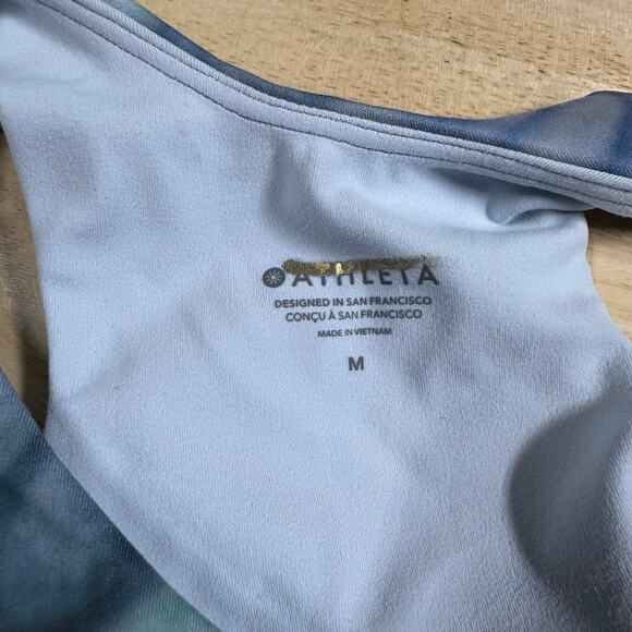 Athleta Conscious Crop Printed Bra D-DD Women's Size Medium New Without Tags - Picture 4 of 7